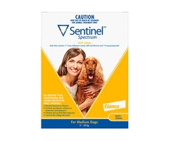 Buy Sentinel Spectrum Tasty Chews For Medium Dogs 11 To 22kg (Yellow) - Free Shipping