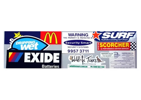 Printed Stickers Melbourne