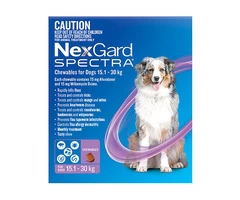 Buy Nexgard Spectra Chewables Purple For Large Dogs (15.1-30kg) - Free Shipping