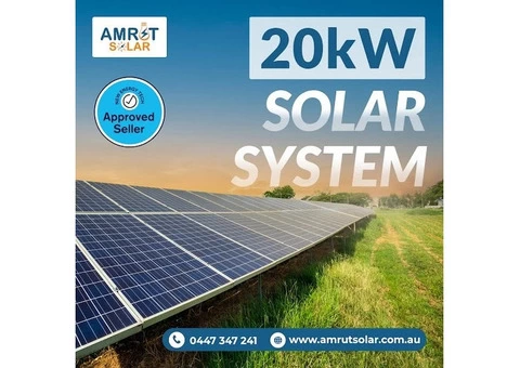 20kW Solar Panel System Installation by Amrut Solar