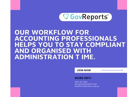 Workflow for accounting professionals - GovReports