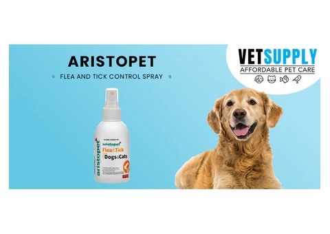 Aristopet Flea and Tick Spray for Dogs | VetSupply