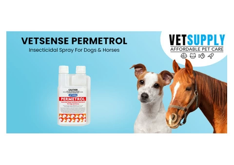 Vetsense Permetrol Insecticidal Spray For Dogs & Horses