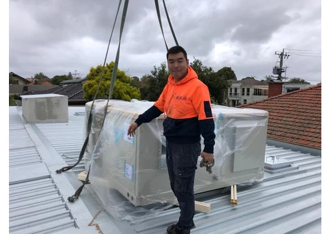 Reverse cycle ducted heating and cooling