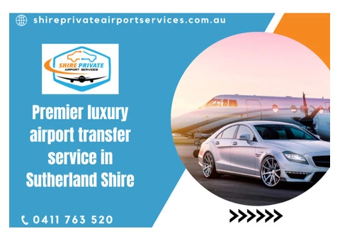 Premier luxury airport transfer service in Sutherland Shire | Call us : 0411 763 520