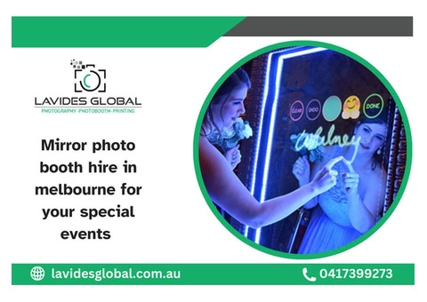 Mirror photo booth hire in melbourne for your special events  | Call us : 0417399273