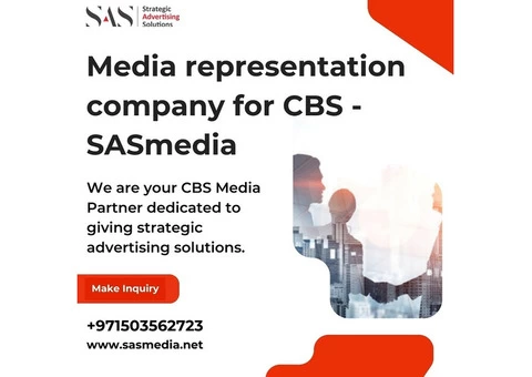 Media representation company for cbs - SASmedia