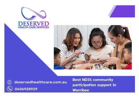 Best NDIS community participation support in Werribee | Call us : 0406928929