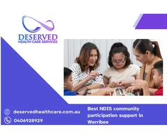 Best NDIS community participation support in Werribee | Call us : 0406928929
