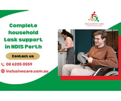 Complete household task support in NDIS Perth | Call us : 08 6205 0559