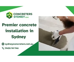 Premier concrete installation in Sydney | Call us : 0426 141 146