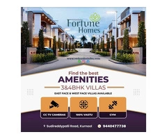 Explore Vedansha's Fortune Homes: Premium 3BHK and 4BHK Duplex Villas