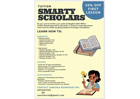 Piano and Math/English classes! - 2/2