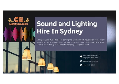Event Lighting Australia in Sydney by CR Lighting