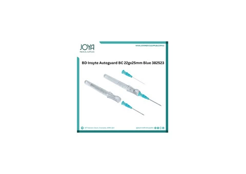 Buy BD Insyte Autoguard BC 22Gx25mm Blue 382523 in Australia - Joya Medical Supplies