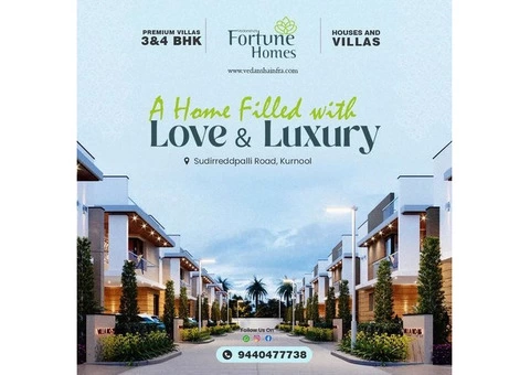 Luxurious 3BHK and 4BHK Duplex Villas with Home Theater at Vedansha's Fortune