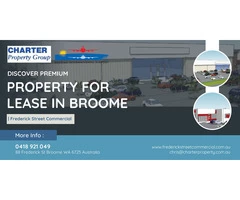 Discover Premium Property for Lease in Broome | Frederick Street Commercial