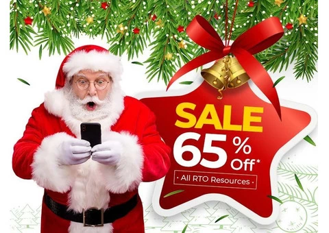 Celebrate the Season with RTO Training Resources Christmas Sale - Get 65% Off!