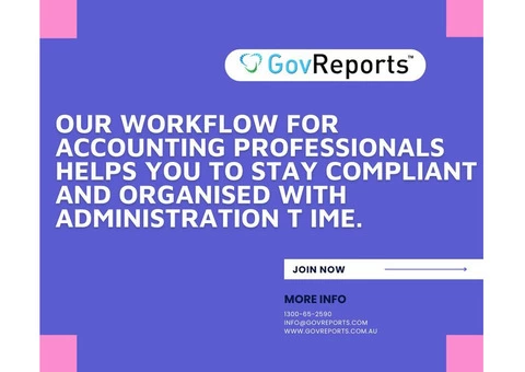Workflow for accounting professionals - GovReports