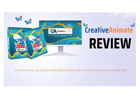 Instant Profits, Zero Downloads: $2000 Daily with CreativeAnimate's Animated VSLs