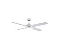 52" / 1300mm Ceiling Fan with with 20w LED Light - WHITE Fitting