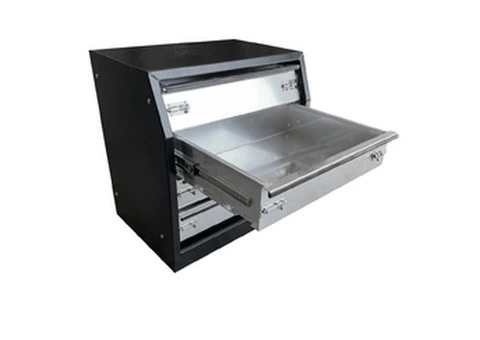Flat Aluminum 4-Drawer Ute Toolbox