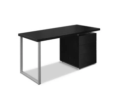 Artiss Metal Desk with 3 Drawers – Black