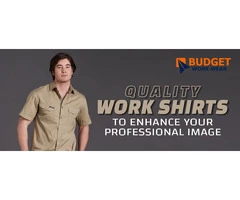 Enhance tour professional image with our quality work shirts