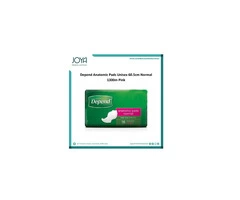 Depend Anatomic Pads Unisex 60.5cm Normal 1300m Pink | Australia