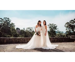Melbourne Wedding Dress with Tailored Elegance