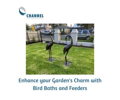 Enhance your Garden's Charm with Bird Baths and Feeders