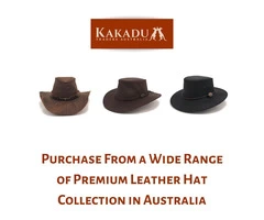 Purchase From a Wide Range of Premium Leather Hat Collection in Australia