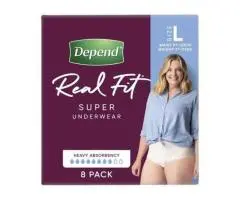 Depend Real Fit Women Underwear Super Large 97-127cm 1320ml | Australia