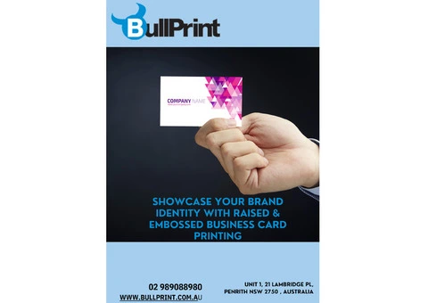 Showcase Your Brand Identity with Raised & Embossed Business Card Printing