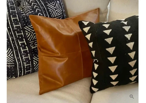 Leather Cushions Crafted Comfort for Your Living Spaces