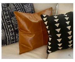 Leather Cushions Crafted Comfort for Your Living Spaces
