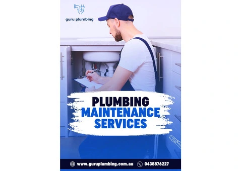 Guru Plumbing Provides Plumbing Maintenance Services