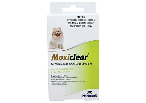 Buy Moxiclear Fleas & Worm Spot-On Solution For Dogs online