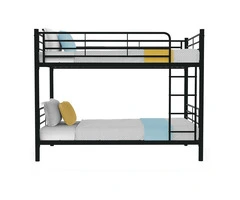 Kingston Slumber 2in1 Single Metal Bunk Bed Frame, with Modular Design, Dark Matte Grey