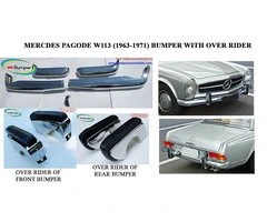 Mercedes Pagode W113 bumpers with over rider 1963 -1971