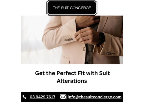 Get the Perfect Fit with Suit Alterations