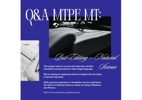 Translation: MTPE Q & A - 1/3