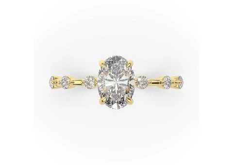 Discover the timeless elegance of a Moissanite Engagement Ring