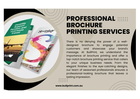 Perfect Your Brand Image with Professional Brochure Printing Services