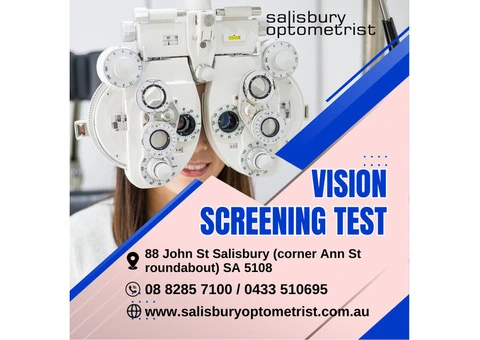 Vision Screening Test at Salisbury in South Australia