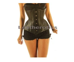 Intense Tight steel boned Leather Corset