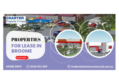 Explore Prime Properties for Lease in Broome, Australia | Frederick Street Commercial