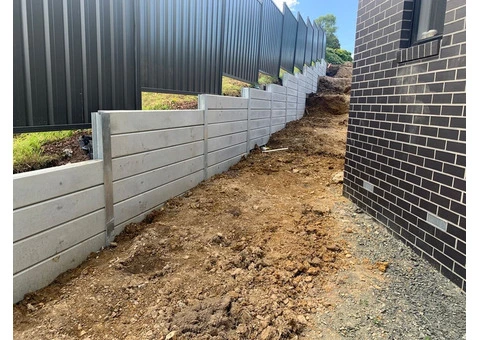 Durable Concrete Sleeper Retaining Wall Systems | Australian Brand
