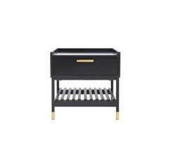 ALCONA Night Stand In Matte Black
