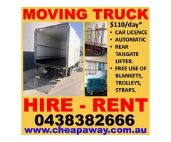 3T CAR LICENCE REMOVALIST TRUCK HIRE RENTAL AUTOMATIC DIY @ IPSWICH